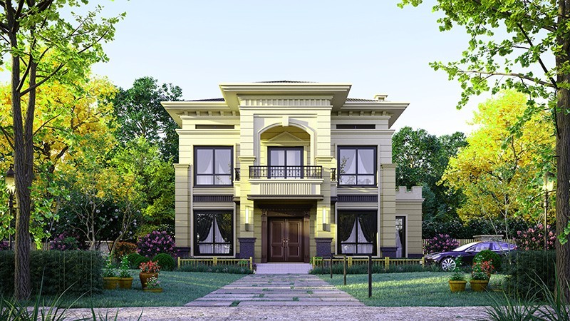 平昌中式合院住宅，开放庭院与邻里乡亲更亲近