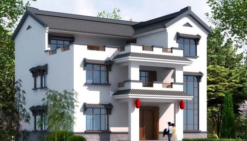 平昌新中式三层别墅设计，公共空间宽敞更显大气